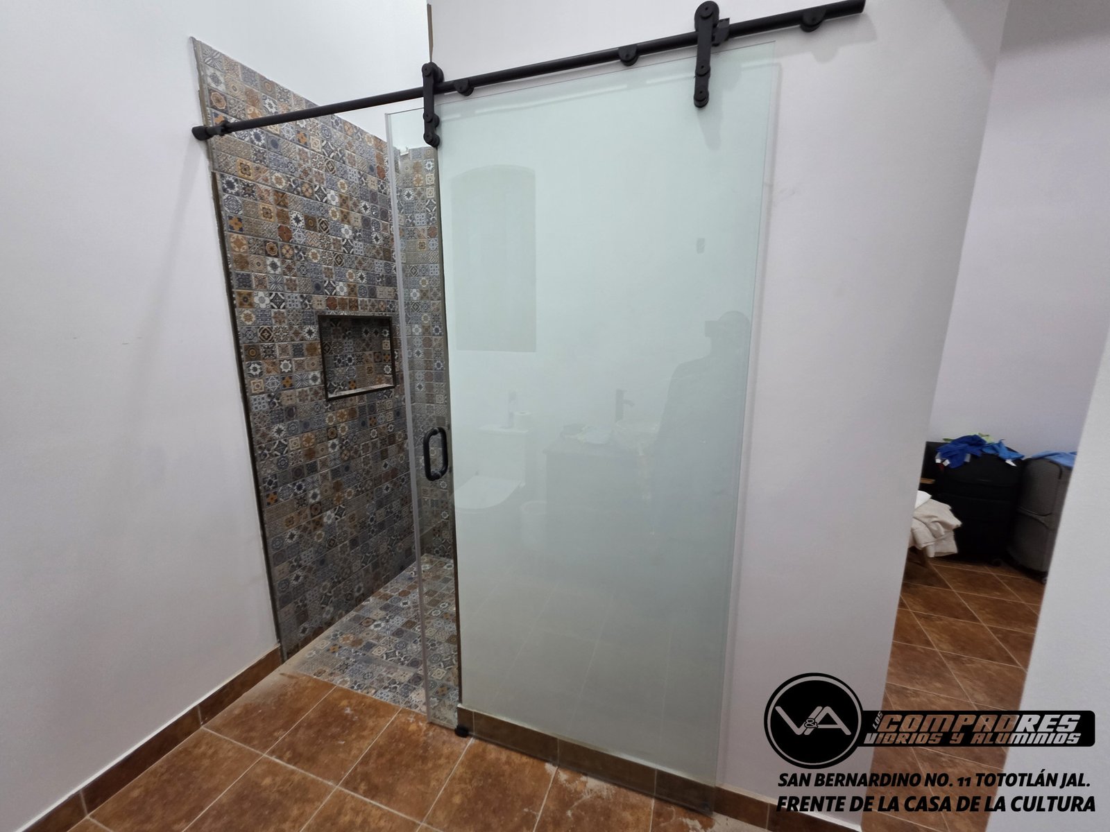 Puerta baño corrediza