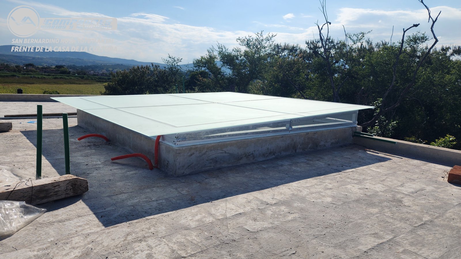 Domo templado satinado