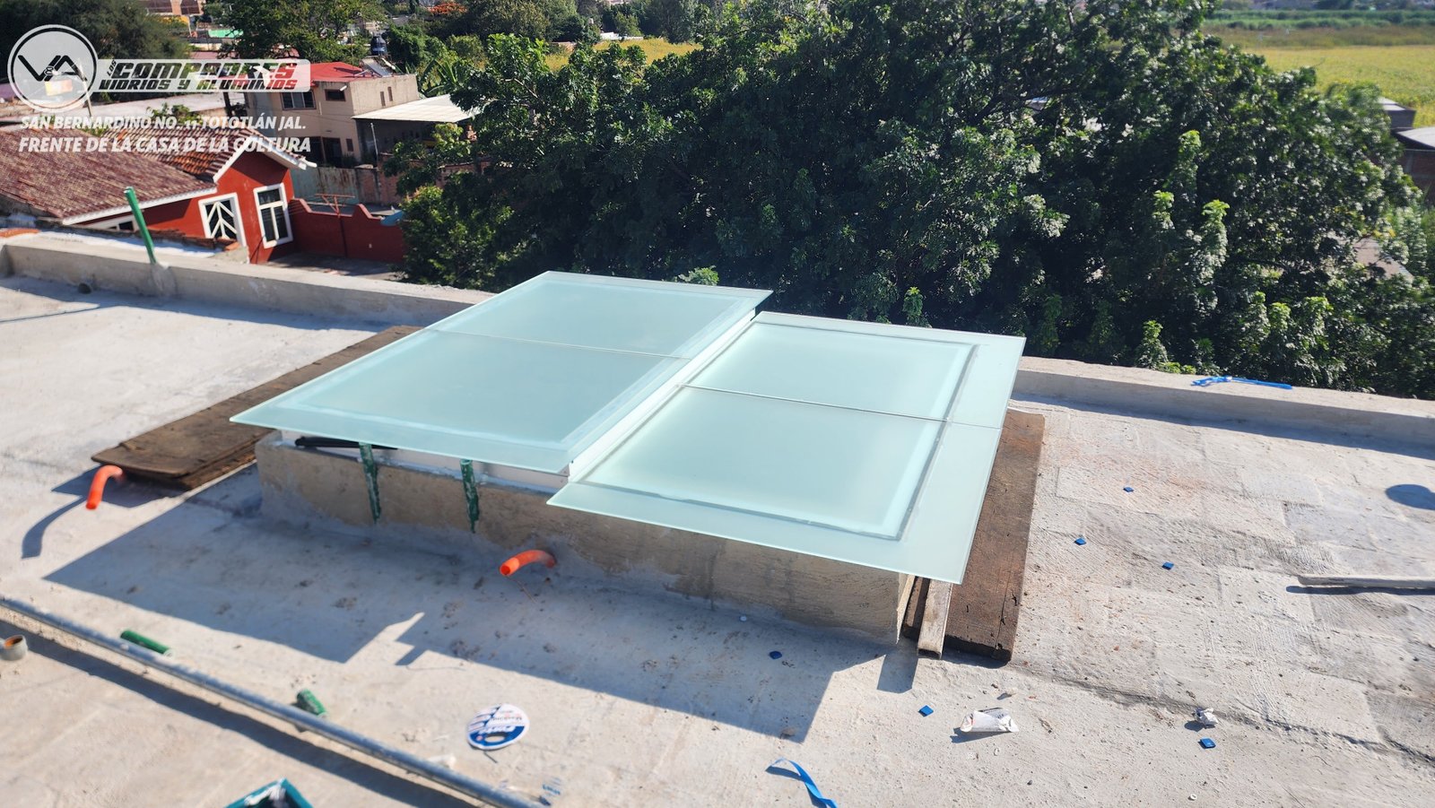 Domo templado satinado