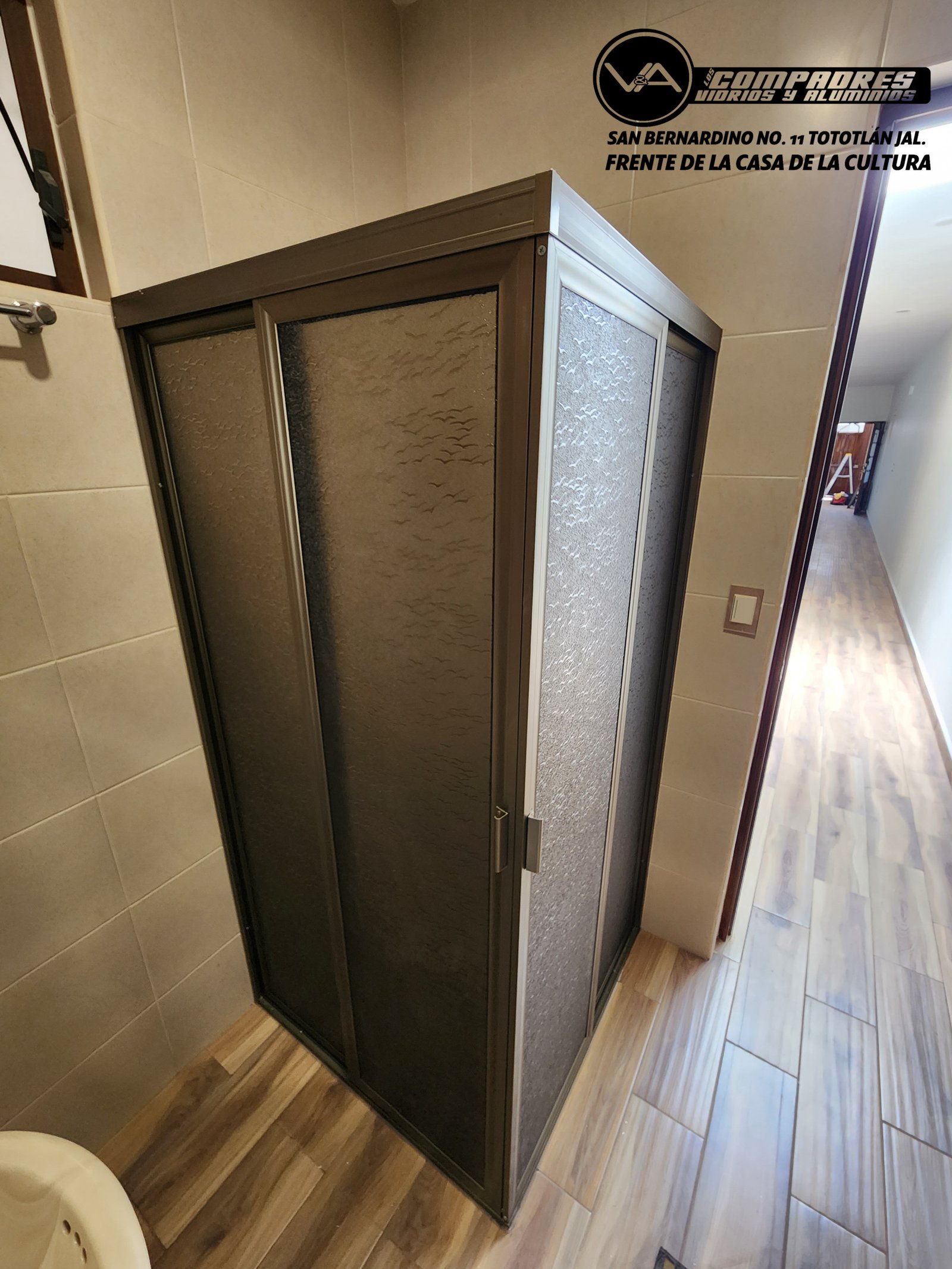 Cancel de baño escuadra